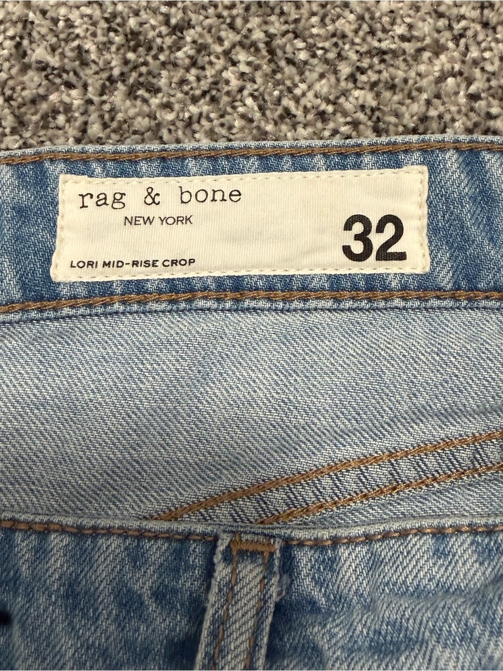 Rag & Bone Lori Mid Rise Crop Jeans - Picture 4 of 6